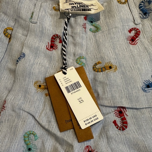 NWT Anthropologie Conditions Apply Wallis Linen Blend Bermuda Shorts XS‎ - Picture 10 of 10